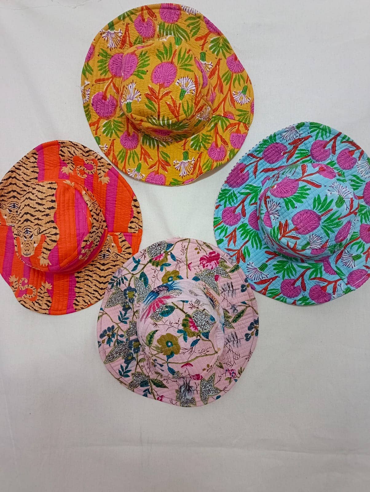 Meghcraft - Wholesale Bucket Hat - Women's - Handmade Cotton Reversible Bucket Hat - Sun Hat Unisex4