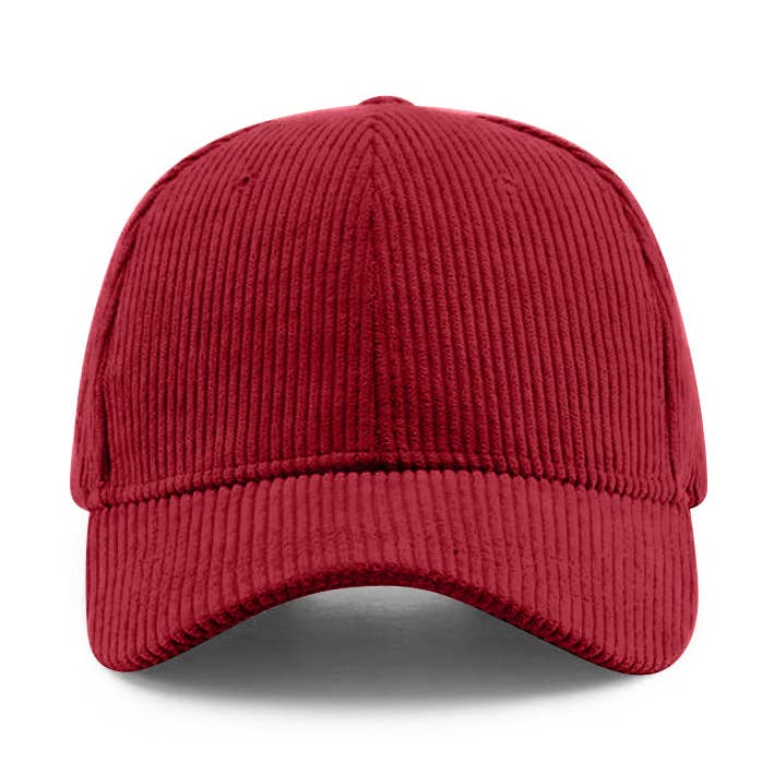 Legend Cap Basic - boss - Corduroy - Red for wholesale by Eindbaas Apparel