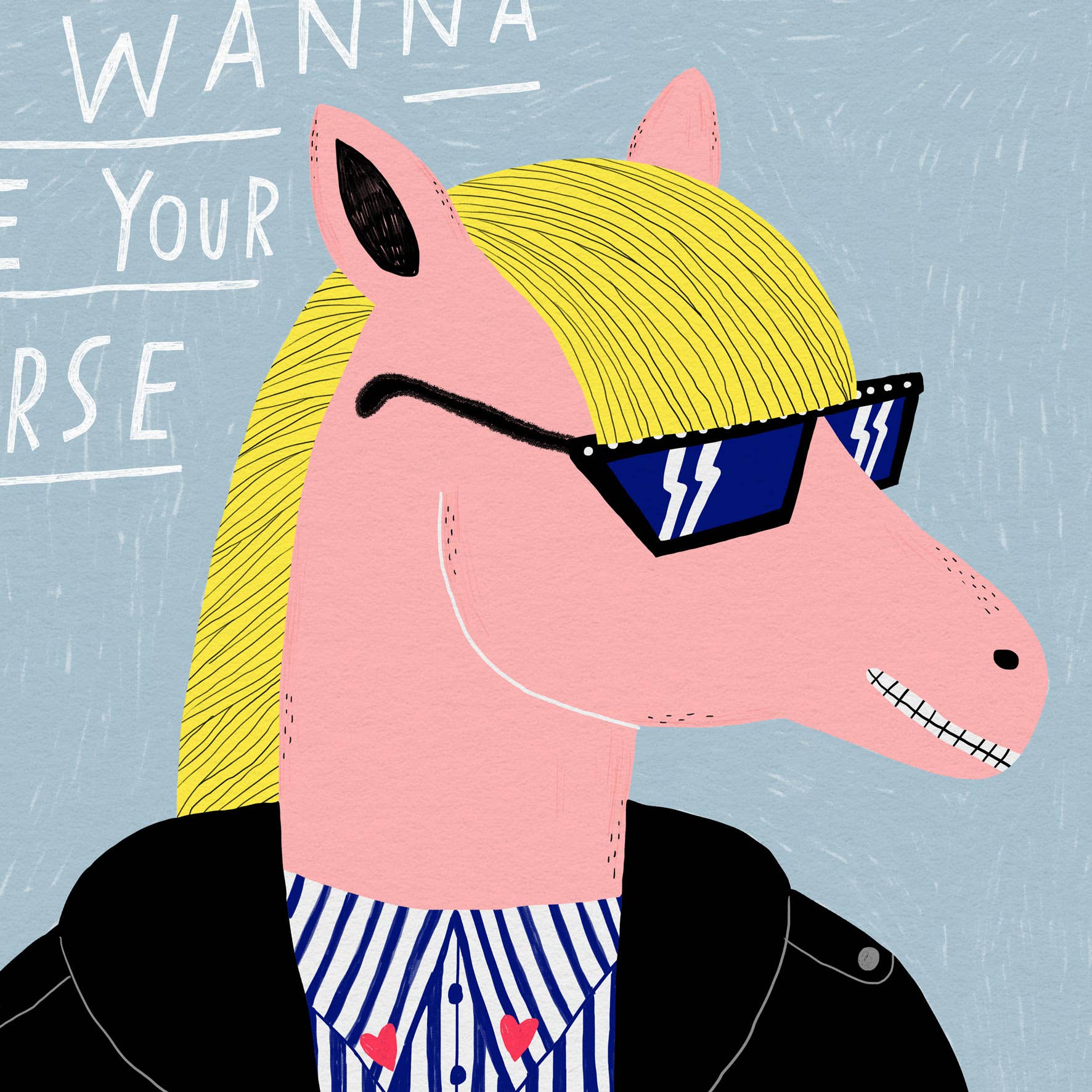 Dans Les Dents - Wholesale Poster - POSTER 30X40 CM - WANNA BE YOUR HORSE - AFF451