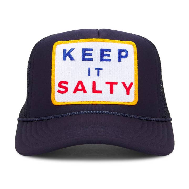 Keep It Salty Trucker Hat in Navy for wholesale on Faire0