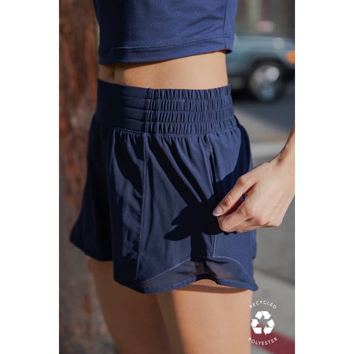 Rae Mode - Wholesale Athletic Shorts - Women's - RECYCLED ACTIVE SHORT WITH MESH10