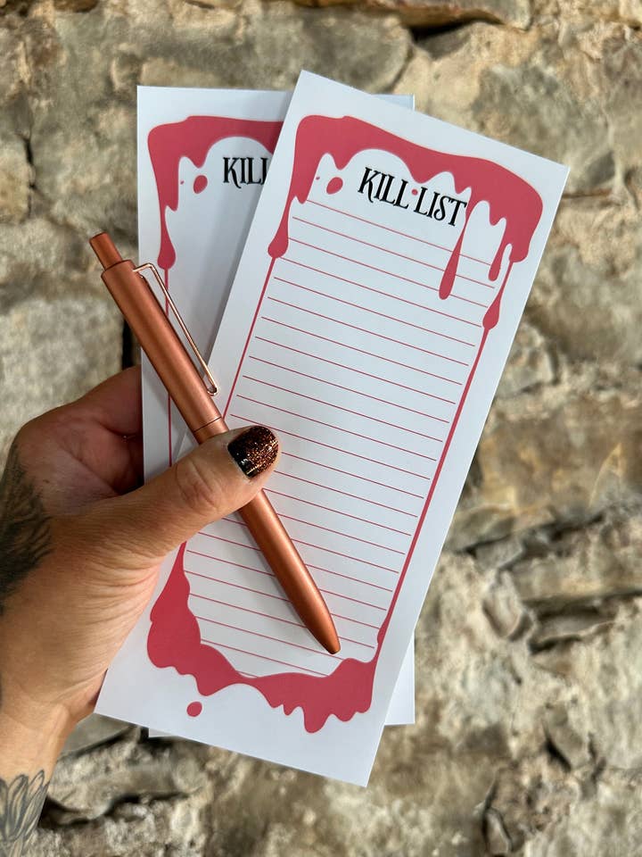 Kill List Anteckningsblock för wholesale av maedaymaedaymaeday
