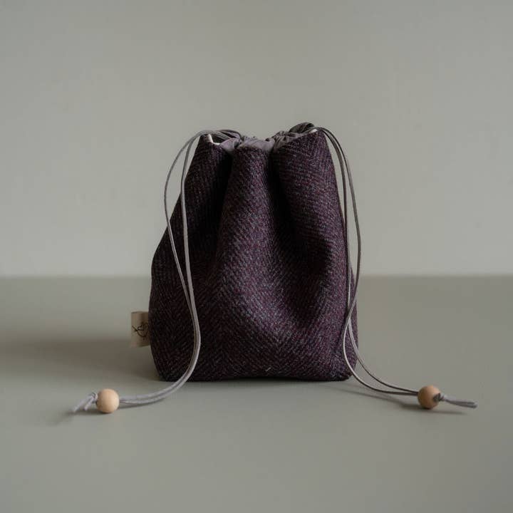Wool Erin Project Bag for wholesale by Gossling Organics