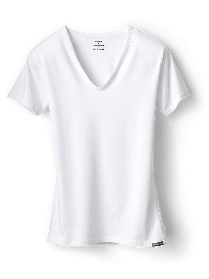 Camiseta Claudette em branco: o ajuste perfeito por atacado de BLACKSOCKS