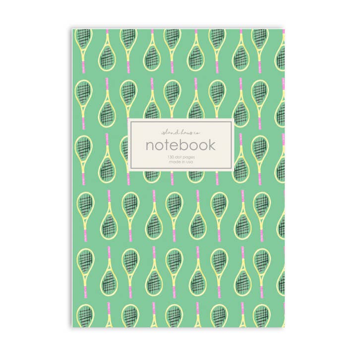 Tennis Notebook for wholesale by Island Haus Co