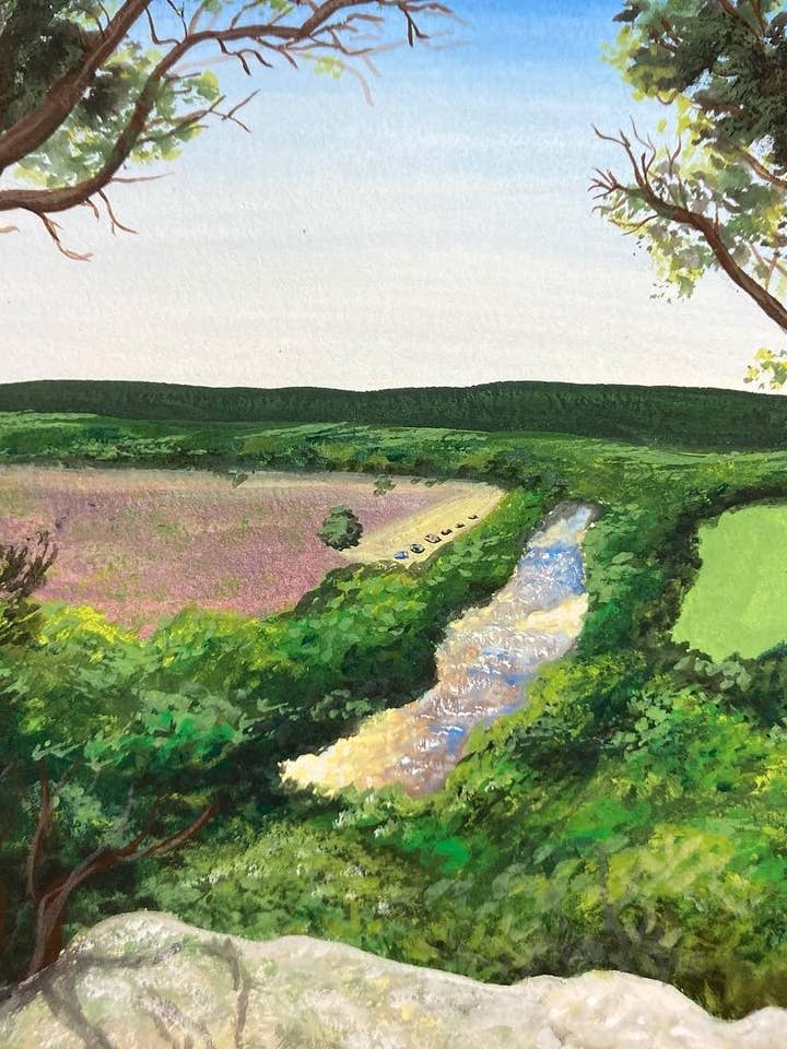 Impression Giclée 9"x12" | Impression d'Art du Parc d'État du Texas pour la vente par Fawn Brown Art