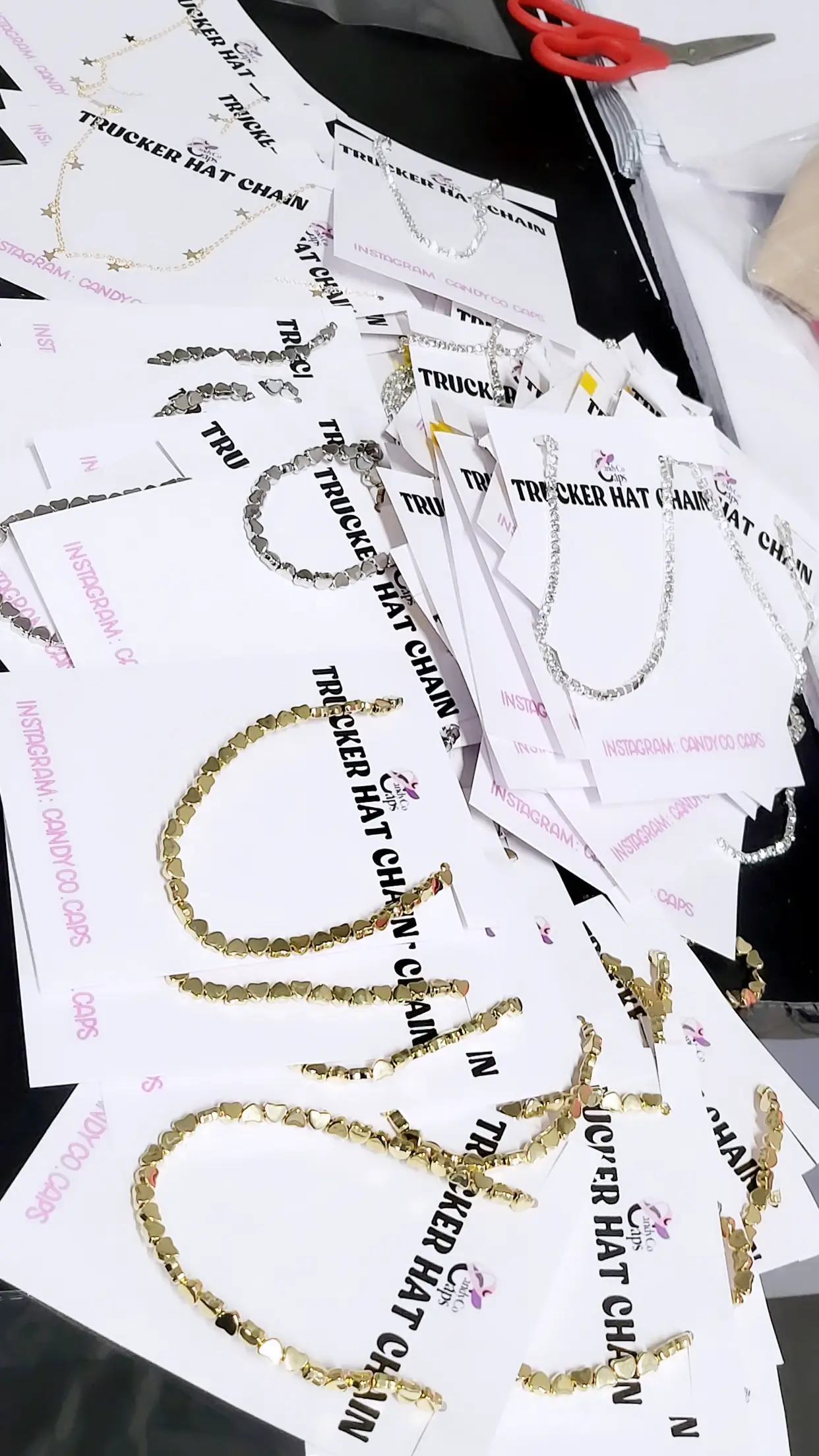 The Candy Collections - Wholesale Hat Accessory - Women's - Online Trucker Chain hat bar personalization supplies brooch21