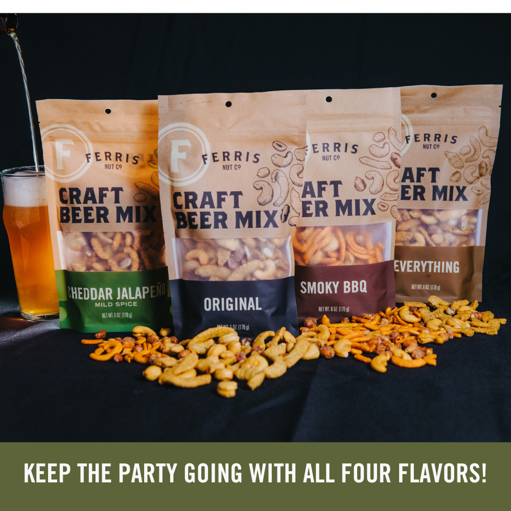 Ferris Coffee & Nut Co. - Wholesale Trail Mix - Craft Beer Mix (Cheddar Jalapeño) 6 oz.4