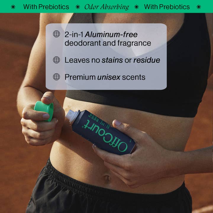 OffCourt - Wholesale Deodorant - Unisex - Performance Body Spray - Coconut Water + Sandalwood1