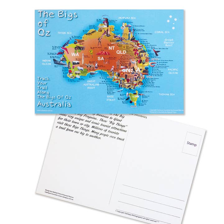 Vykort Bigs of Oz för wholesale av Subaqua Souvenirs, The Bigs of Oz