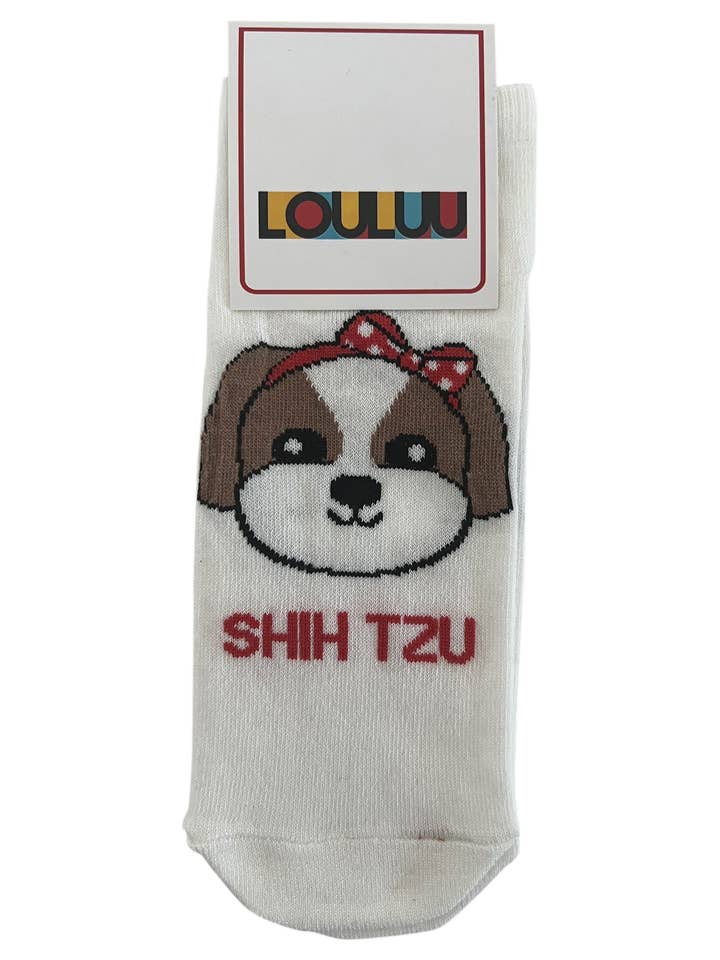 Louluu Women Cute Shih Tzu Lovely Casual Dog Socks Low Cut and other Purchase Wholesale shih tzu sock. Free Returns & Net 60 Terms on Faire trending on Faire.