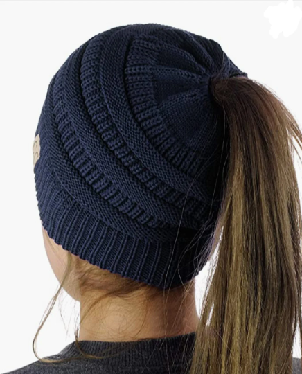 Treasure Bank - Wholesale Beanie - Women's - C.C MESSY BUN BEANIE TAIL HAT5