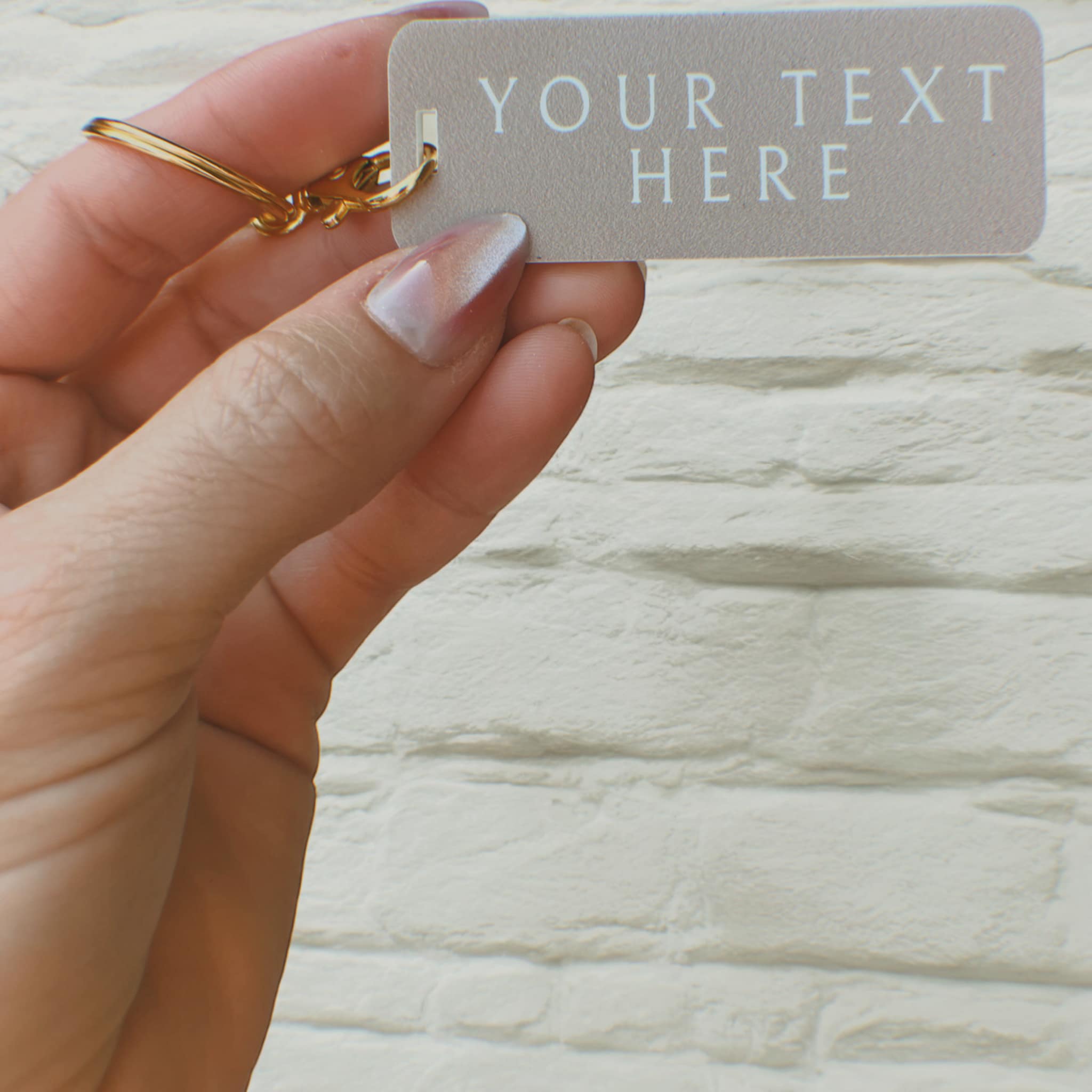 GoneWestDesigns – wholesale Nyckelring - Unisex – Din text här Företagsanpassad nyckelring3