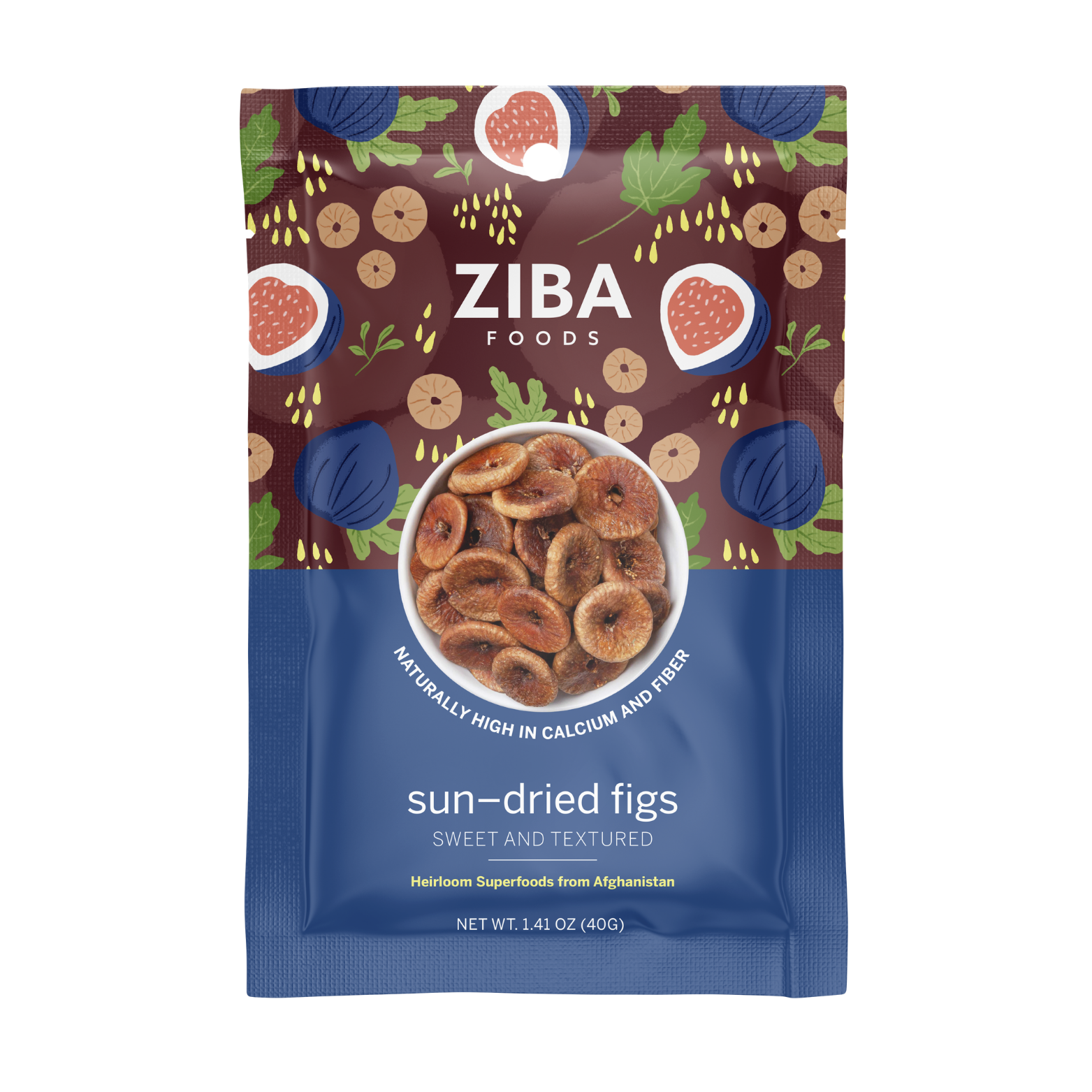 Ziba Foods - Wholesale Dried/Dehydrated Fruit - Ziba Sun-Dried Figs, 40g1