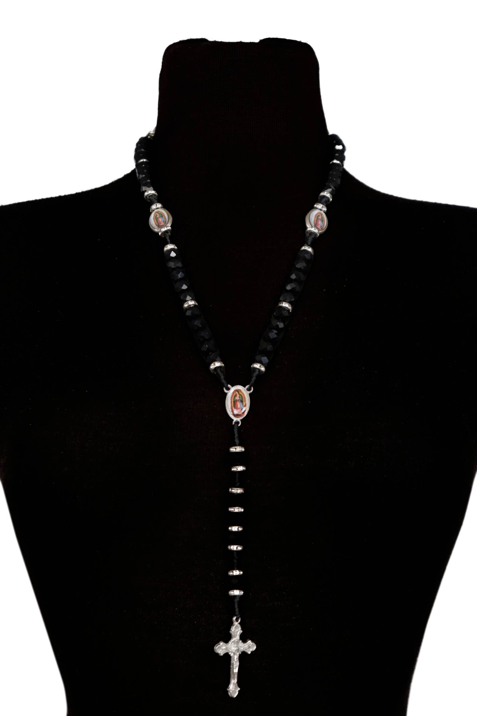 Cap Zone – wholesale Bönehalsband – Cross Ädelsten Bön Pärlor Radband Halsband2