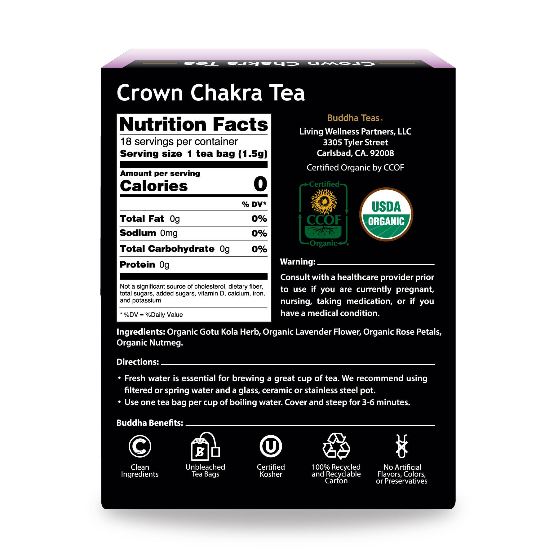 Buddha Teas - Wholesale Health/Detox Tea - Crown Chakra Tea1