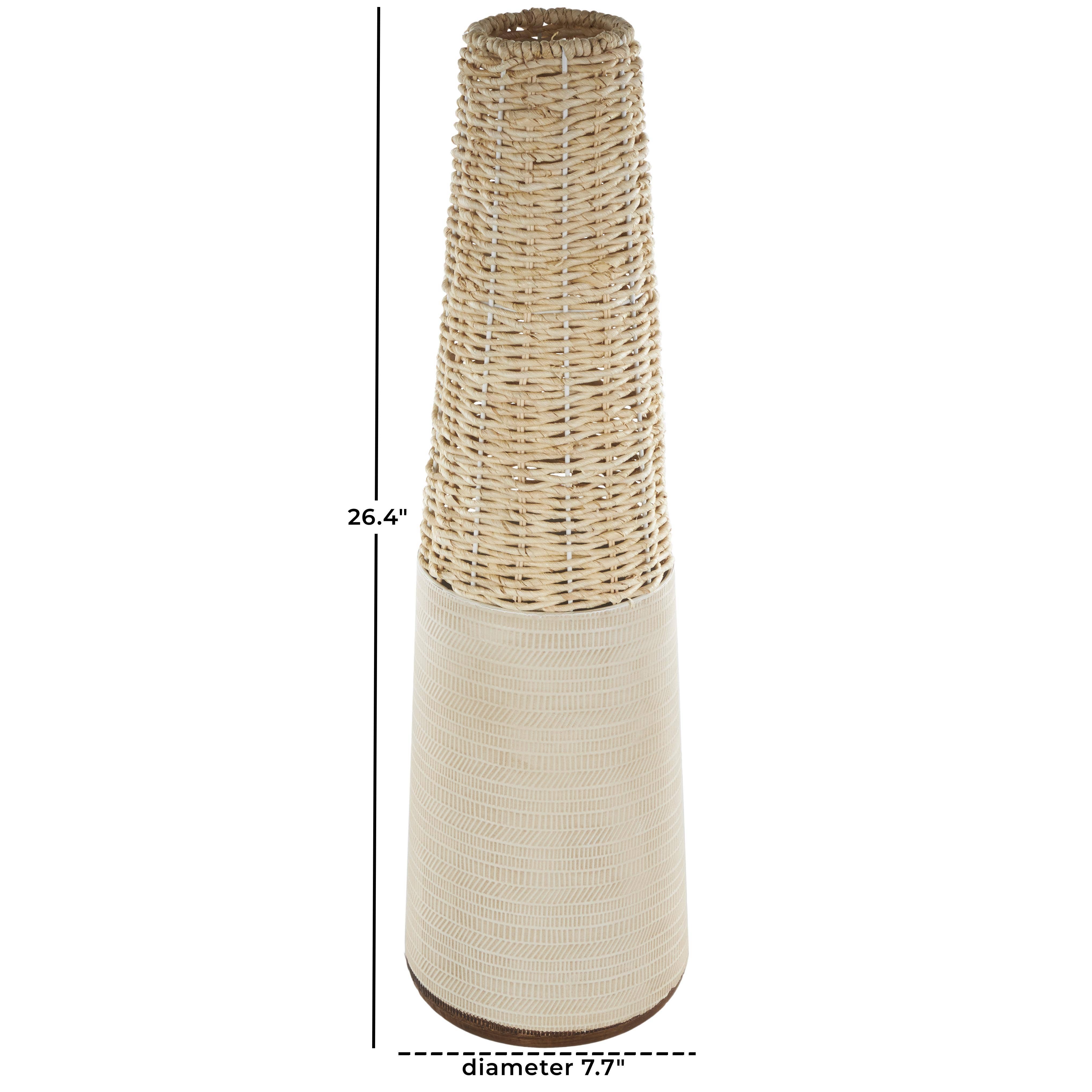 Deco Marché - Wholesale Vase - Bohemian Light Brown Rattan Vase4
