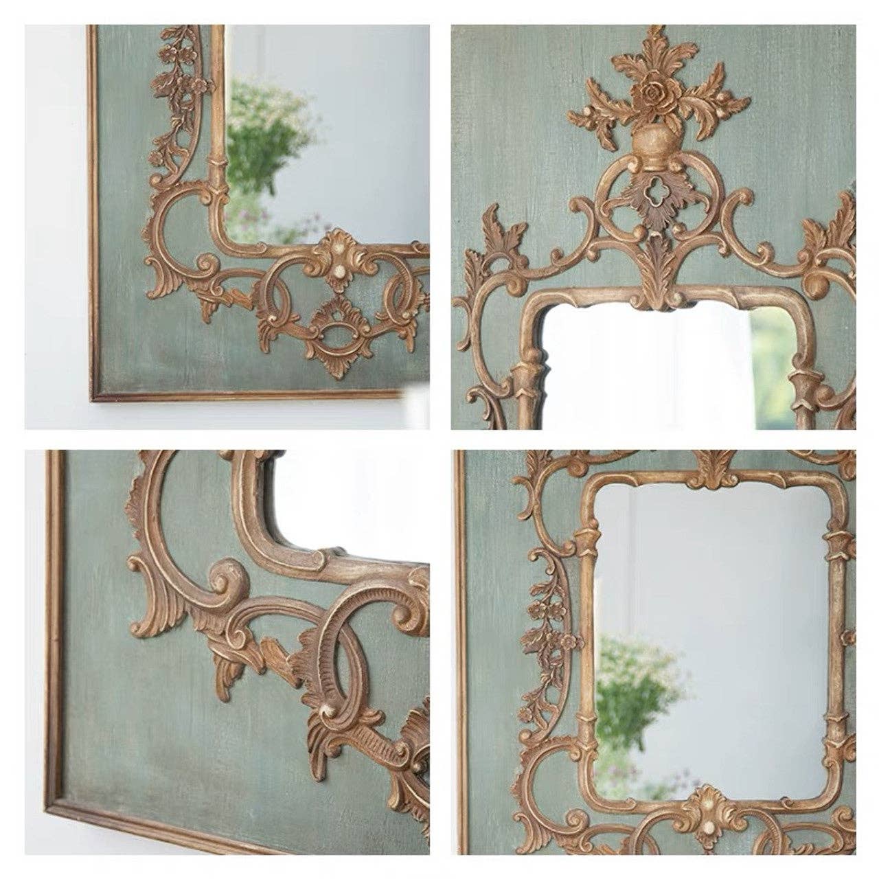 Vagabond Vintage - Wholesale Wall Mirror - WOOD VINTAGE MIRROR1