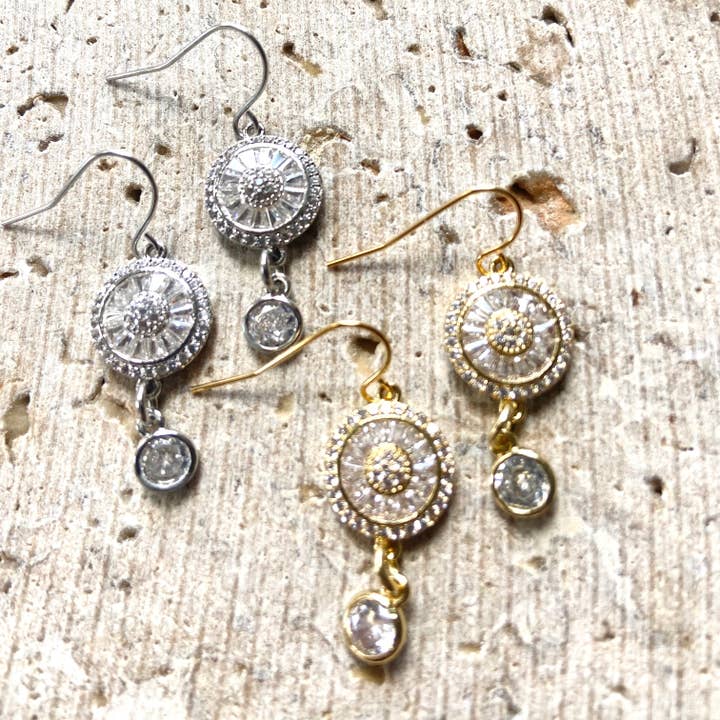 VB&CO Designs Handmade Jewelry - Wholesale Dangle Earrings - Sparkly crystal earrings prom bridal boutique 2