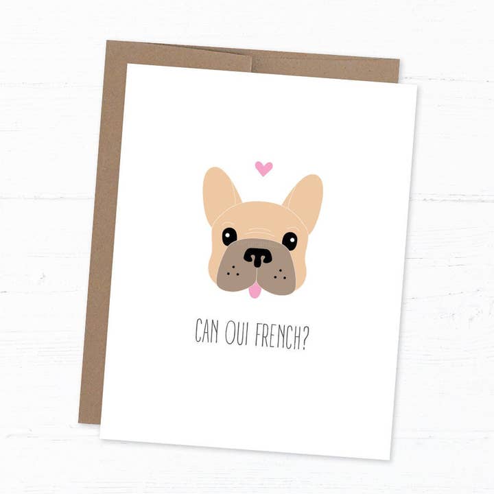 French Bulldog Funny Love & Anniversary Card for wholesale by corgicardco