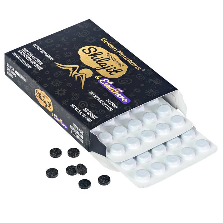 SiberianGreen - Wholesale Oral supplement/vitamin - Siberian Green Pure Altai Shilajit Resin w Eleuthero Ginseng Extract – 180 Dry Drops (3-Pack)4