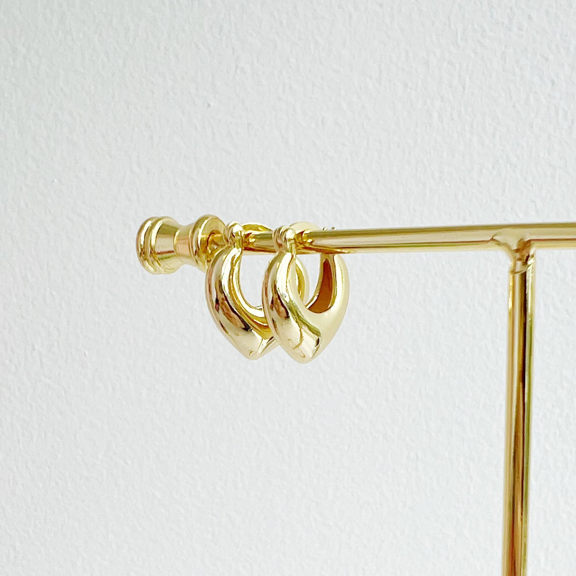 True by Kristy Jewelry - Wholesale Hoop Earrings - Heartthrob Hoops Earrings Gold Filled2