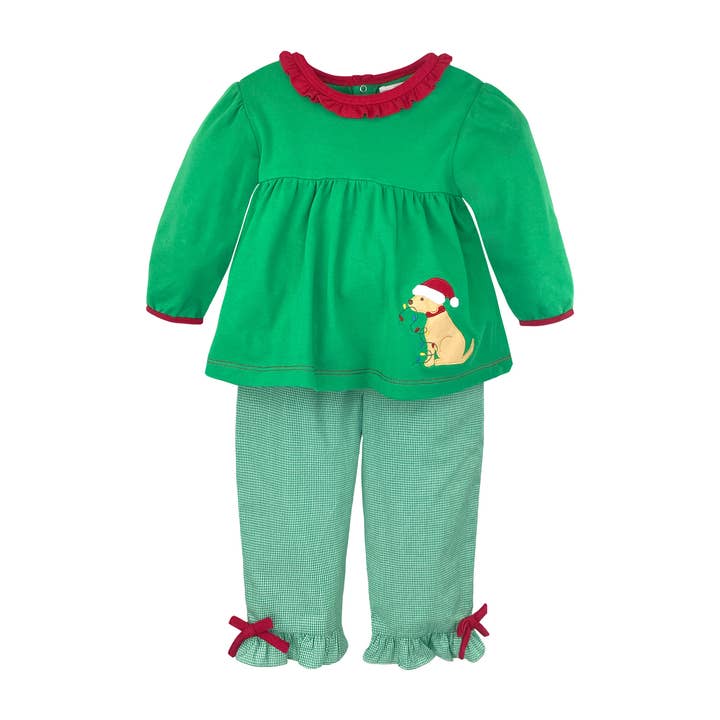 Set met hondentop en -broek voor Kerstmis voor wholesale door Petit Ami & Zubels