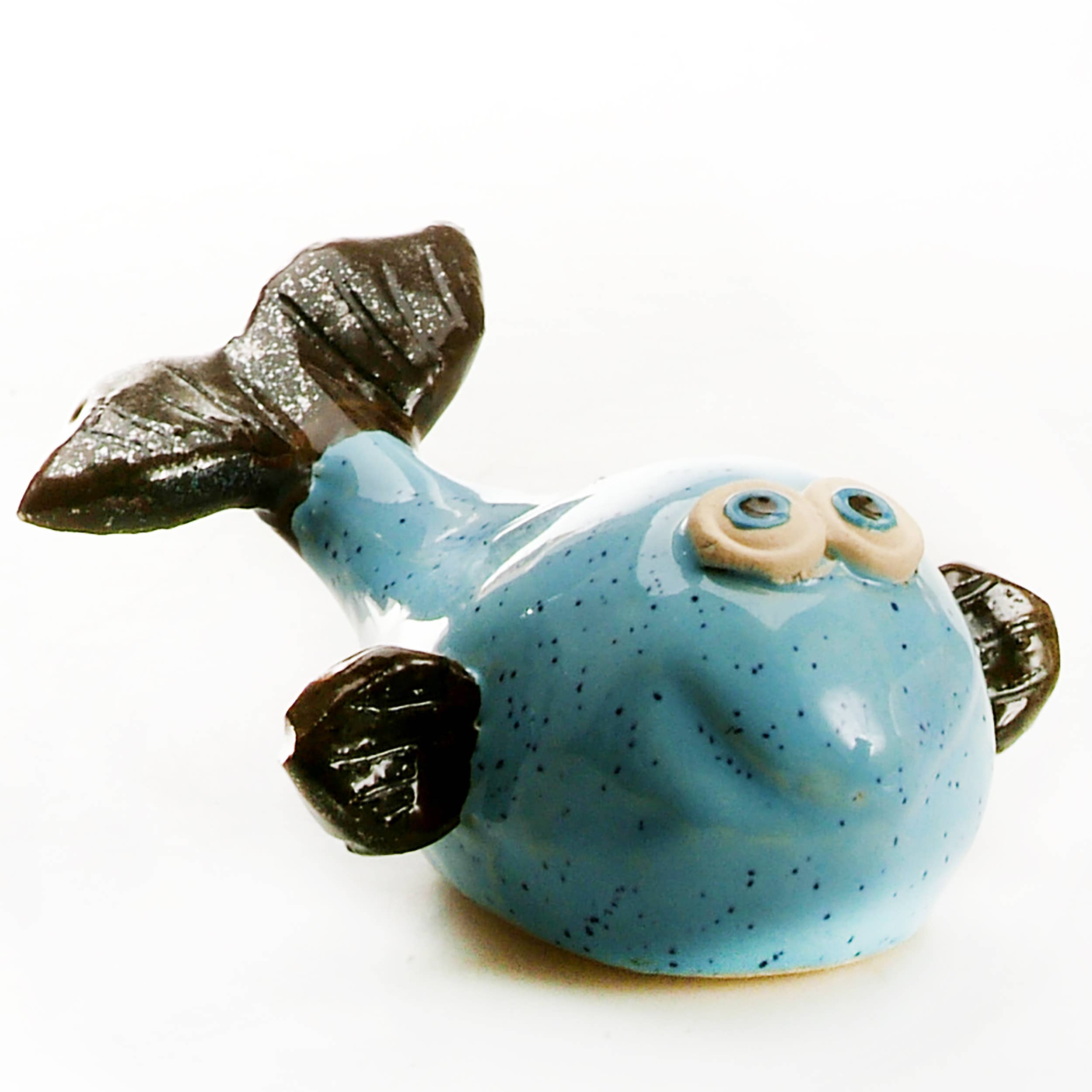 Enigma Supplies - Wholesale Decorative Figurine - Whale in Pastel Blue Ceramic Figurine | L & S2