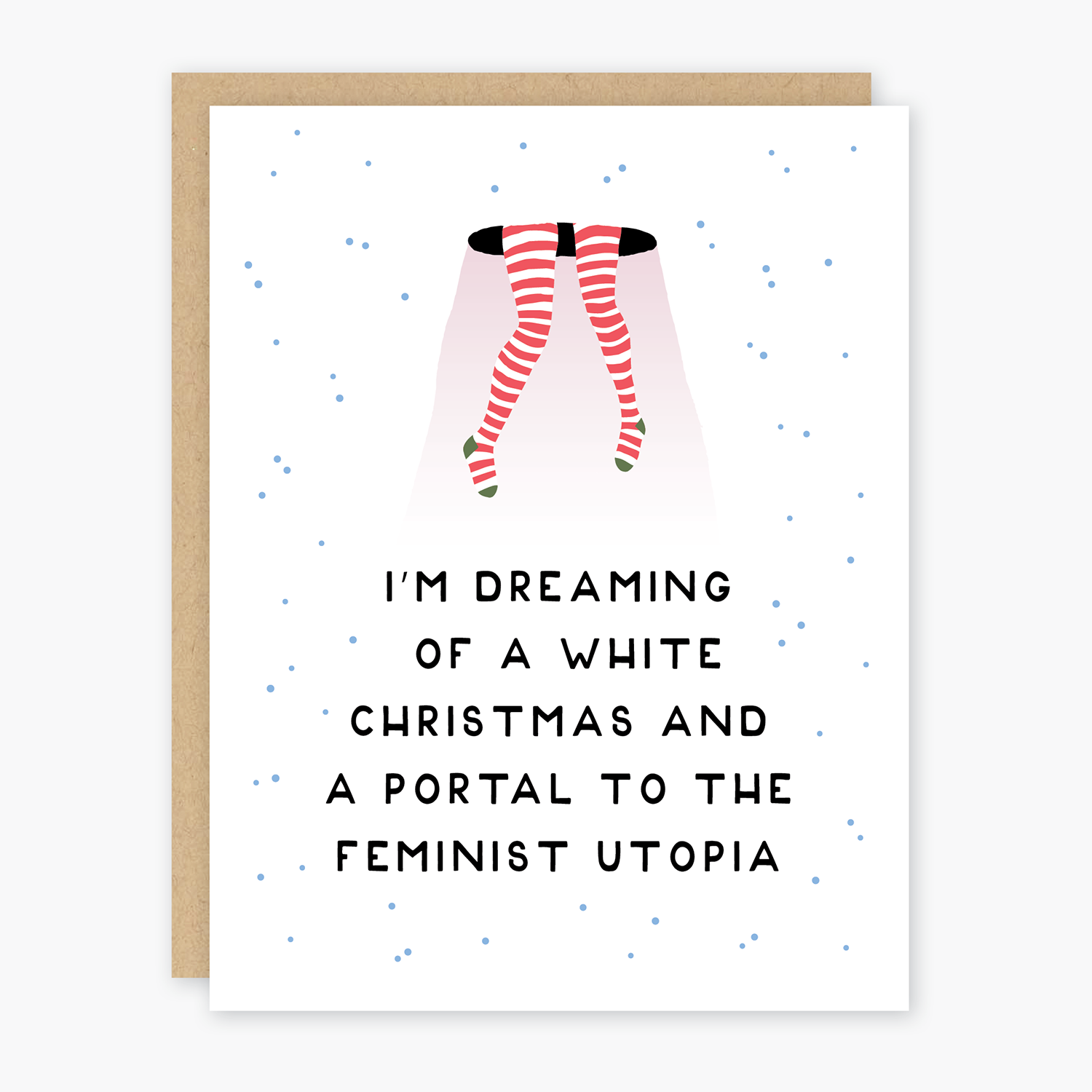 Party of One - Wholesale Christmas Card - Single Feminist Utopia Holiday Card0