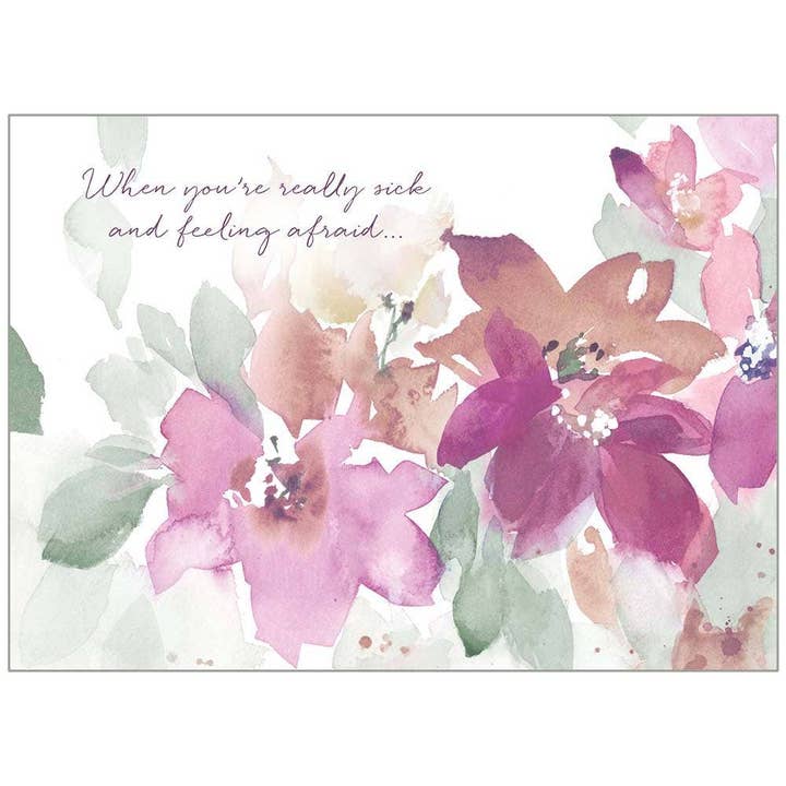 „Faith Get Well“ -Karte mit rosafarbenen Wasserfarben für den Großhandel von Legacy