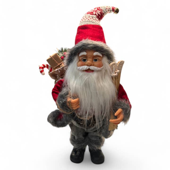 Babbo Natale rosso con sci per la vendita all'ingrosso da parte di Sereno Marke