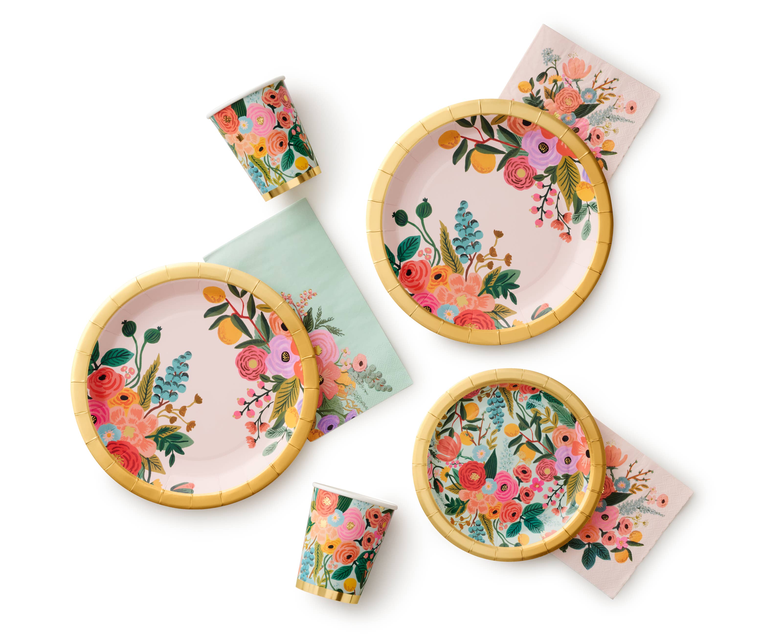 Rifle Paper Co. - Wholesale Disposable Servingware Set - Garden Party Party In A Box