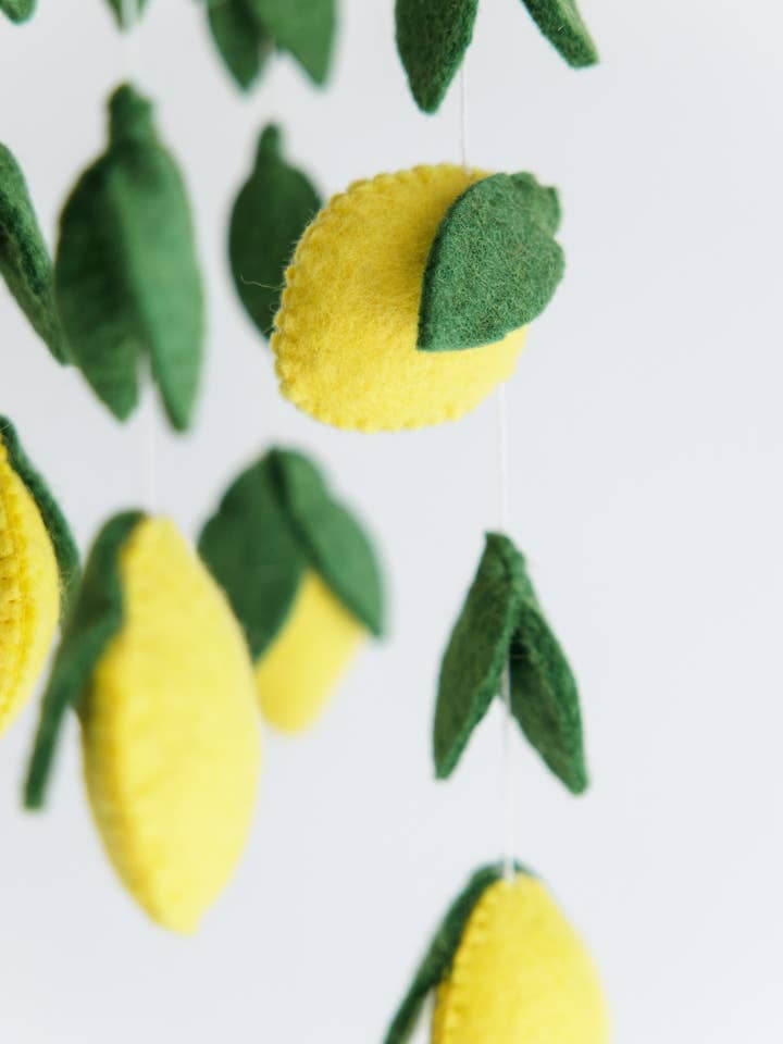Lemon Crib Mobile - Handmade Baby Gift for wholesale by Nivas