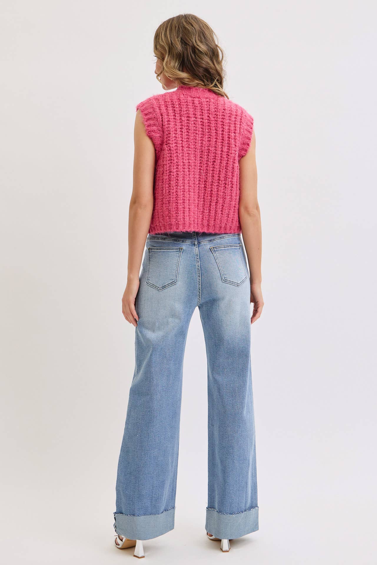 Sweet Lovely by Jen - Wholesale Knit Sweater - Women's - CHUNK SWEATER KNIT VEST 44