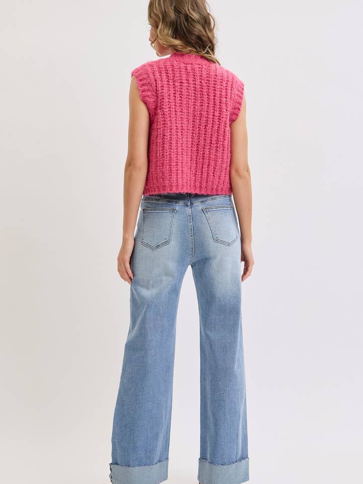 Sweet Lovely by Jen - Wholesale Knit Sweater - Women's - CHUNK SWEATER KNIT VEST 44