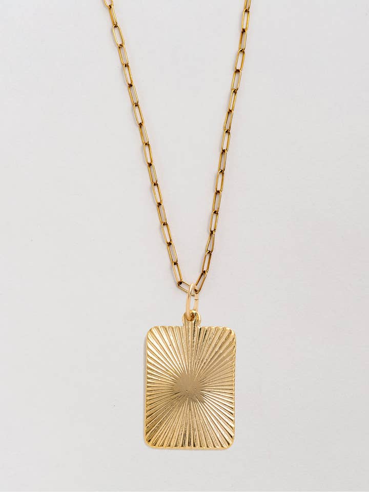 Darci Gold Pendant Necklace for wholesale by Narrative Jewelry