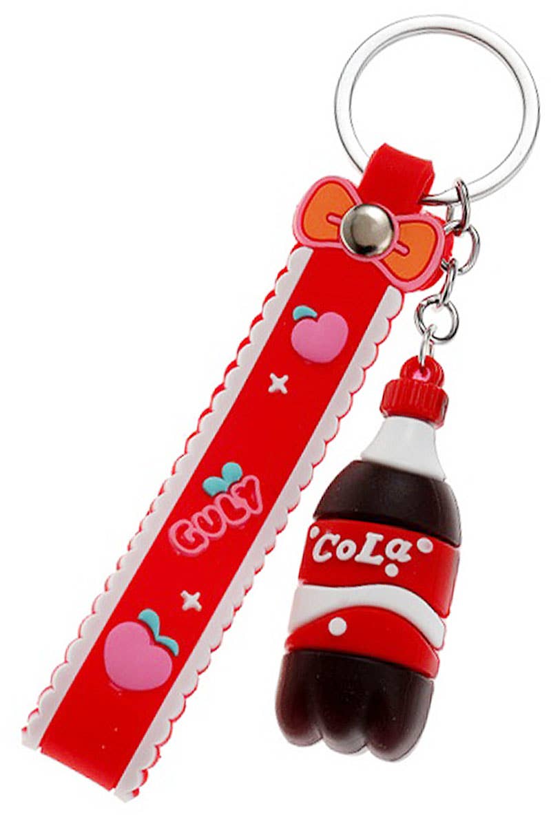 Cap Zone - Vente Porte-clés – unisexe - Porte-clés en silicone 3D pour bouteilles de boissons gazeuses Soda1