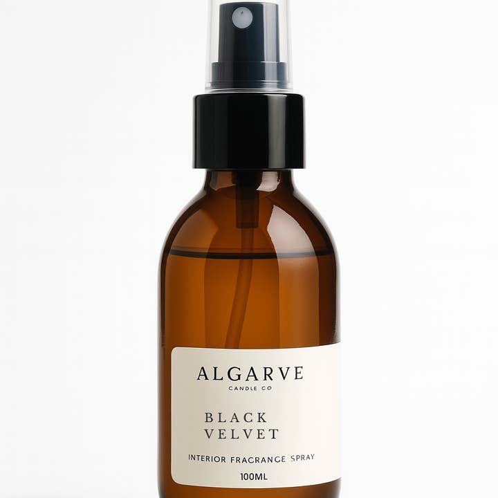 Algarve Candle Company - Wholesale Room & Linen Spray - Travel Size Interior Fragrance Spray - 100ml | Black Velvet0