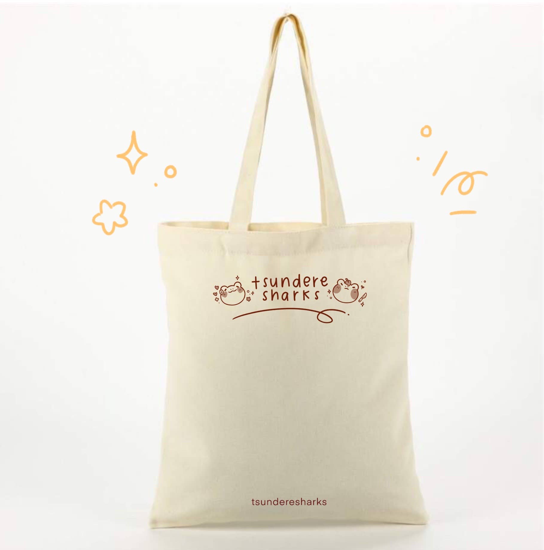 tsunderesharks - Wholesale Tote Bag - Women's - Frog Cottagecore Canvas Totebag with Zippers + Mini Pockets1