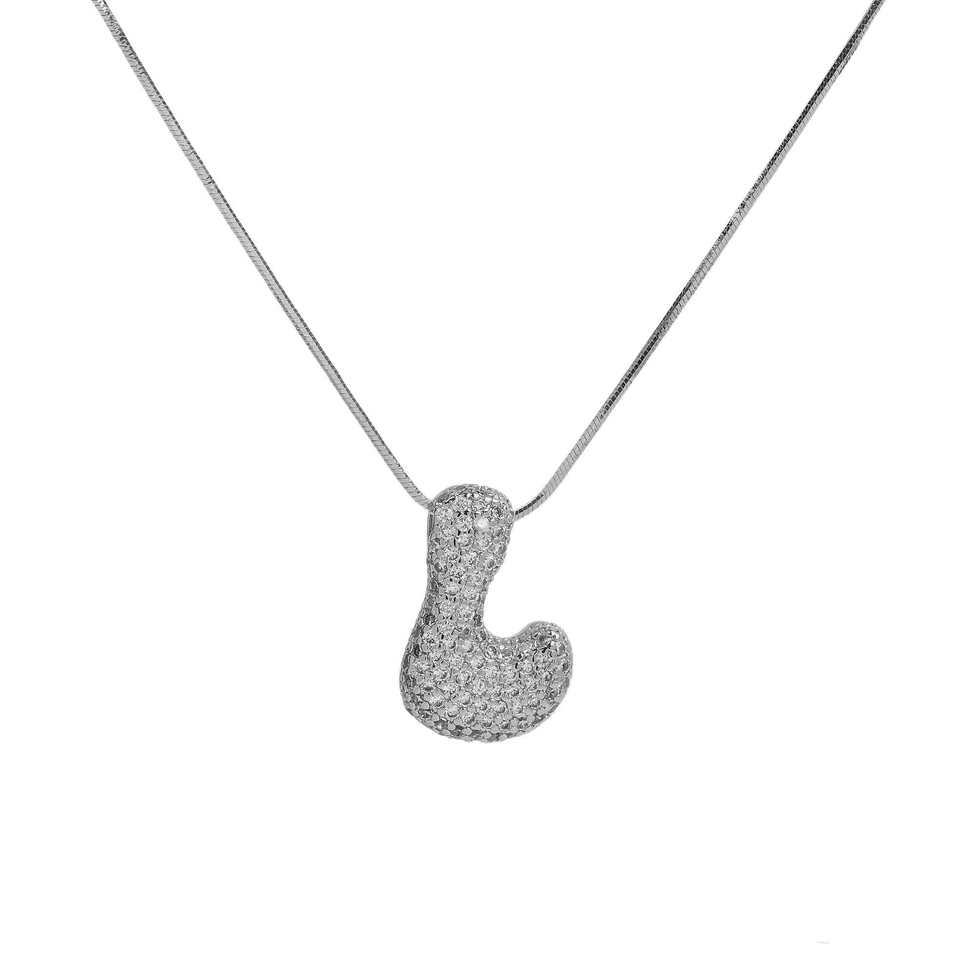 Savvy Bling – wholesale Pendant/charm necklace – Initial Waterdrop 18K Gold Necklace47