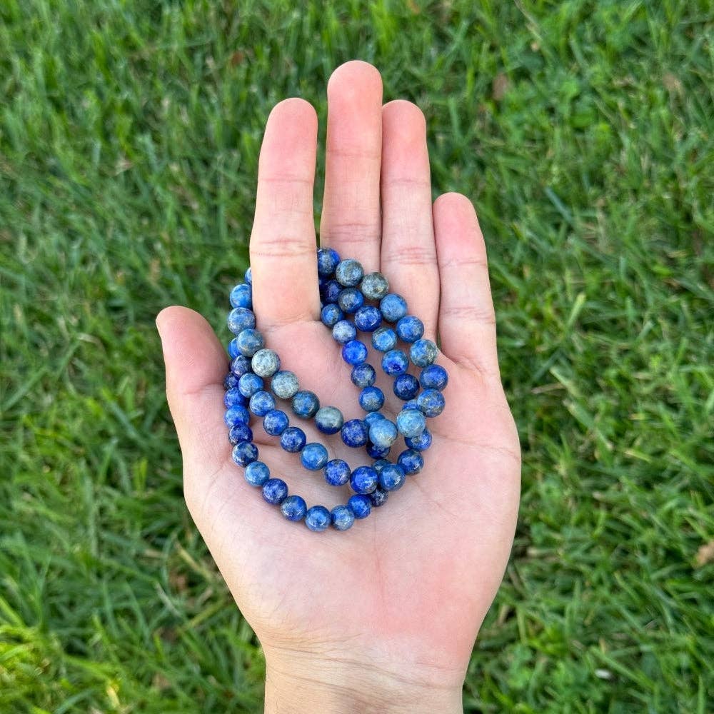 Earths Elements Wholesale - Vente Bracelet de perles - Bracelet en cristal - Lapis Lazuli 8 mm, lot de 51