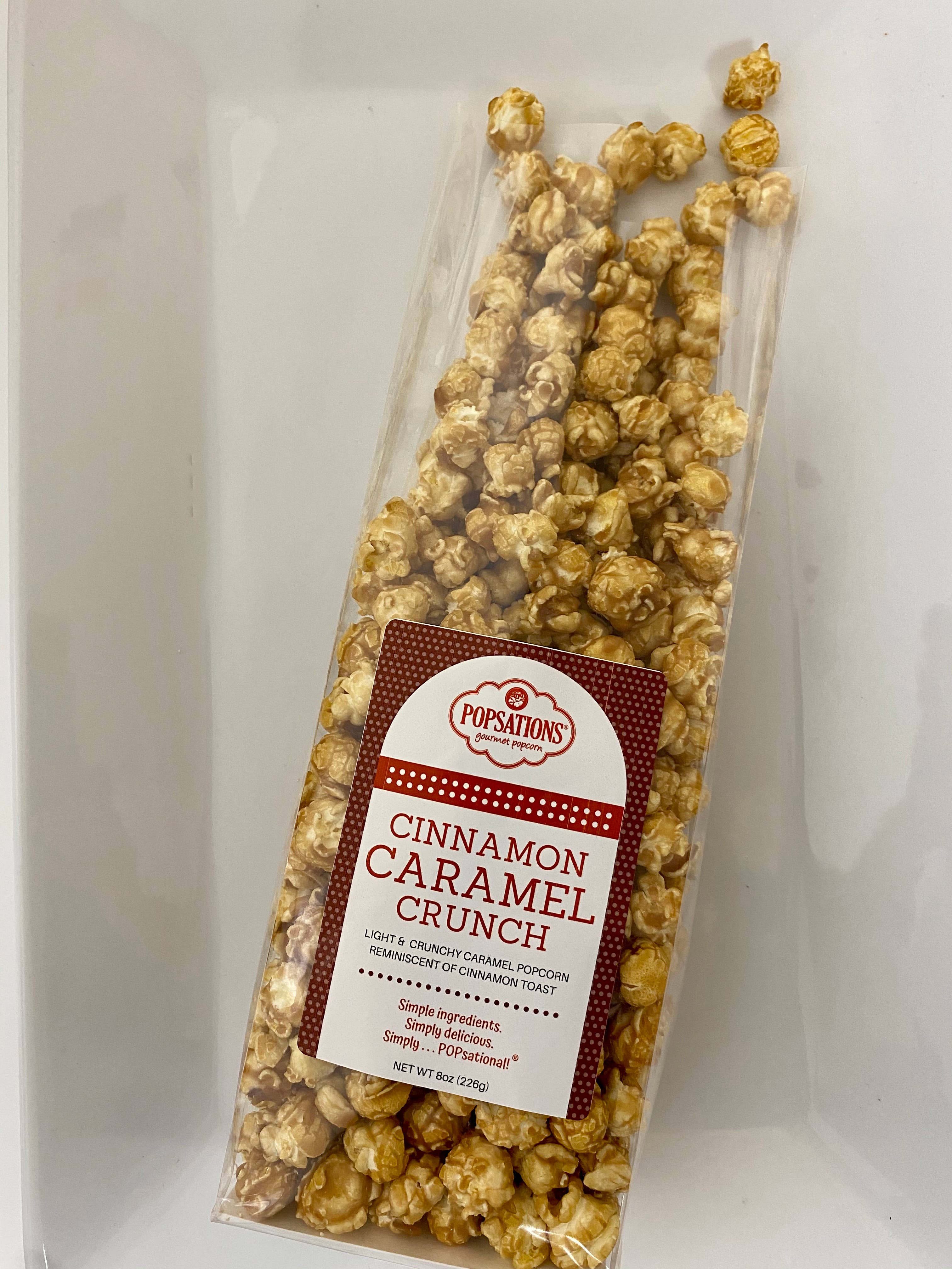 Popsations Popcorn Company - Wholesale Popcorn - Caramel Popcorn 8oz Ribbon Bag12