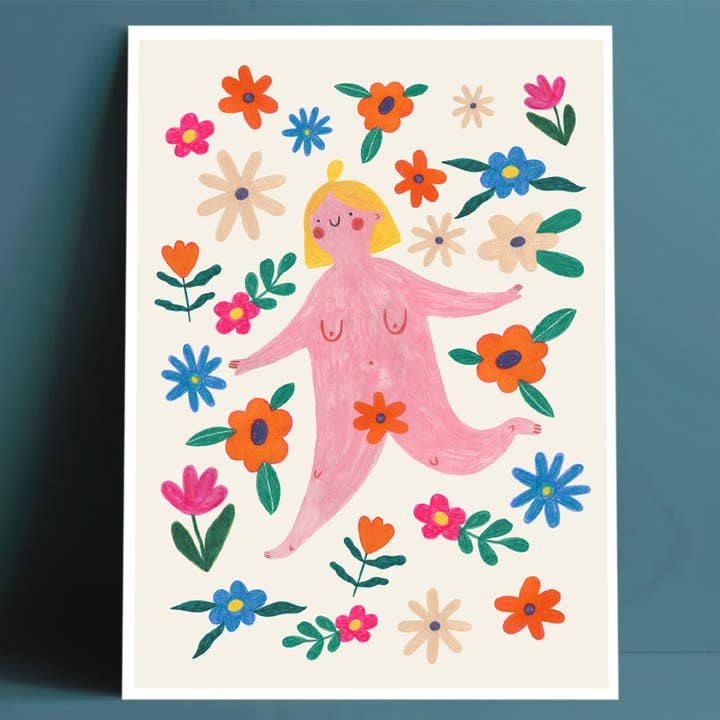 FLOWER POWER Aufdruck für den Großhandel von Daria Solak Illustrations