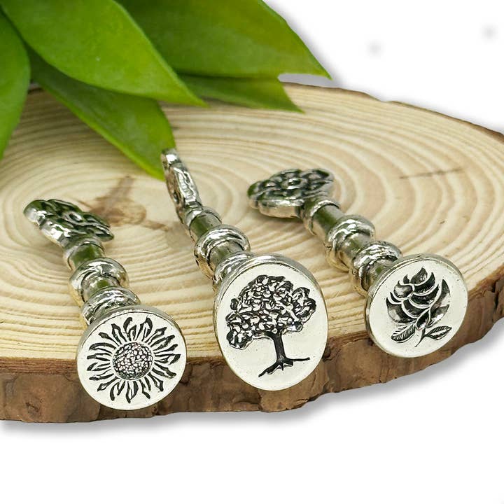 Freund Mayer & Co. – wholesale Rubber/decorative stamp – Heirloom Wax Seal Stamp Kits Silver Antiqued2