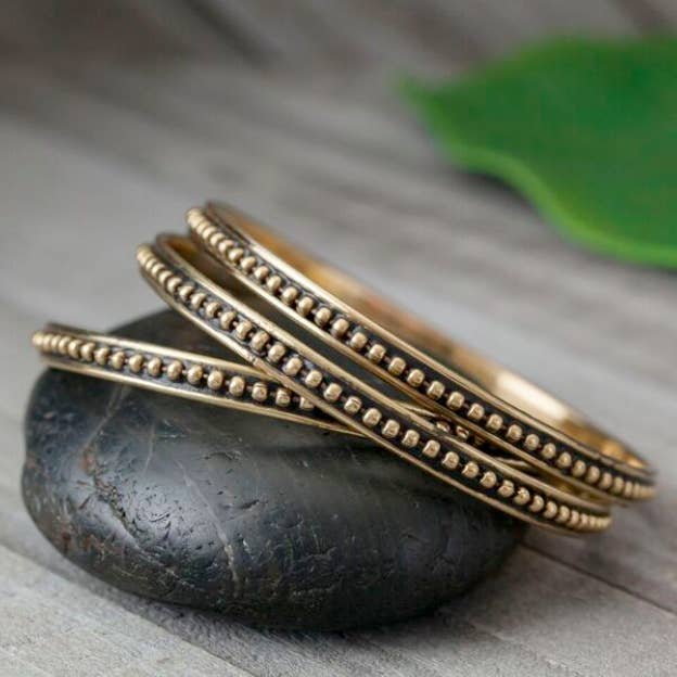 Baizaar – wholesale Bangle bracelet – Spotted Brass Bangle Bracelet