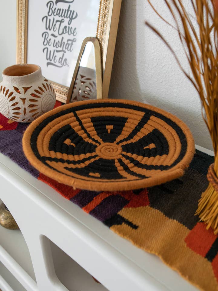 Azhar - Berber Flat Decorative Basket for wholesale by Molave