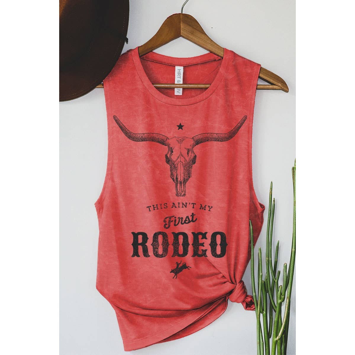 HRTandLUV - Wholesale Tank Top - Women's - THIS AINT MY FIRST RODEO MINERAL GRAPHIC TANK TOP4