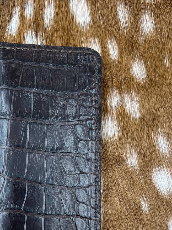 Carter Wade Alligator Wallet for wholesale by NDesigns Leather