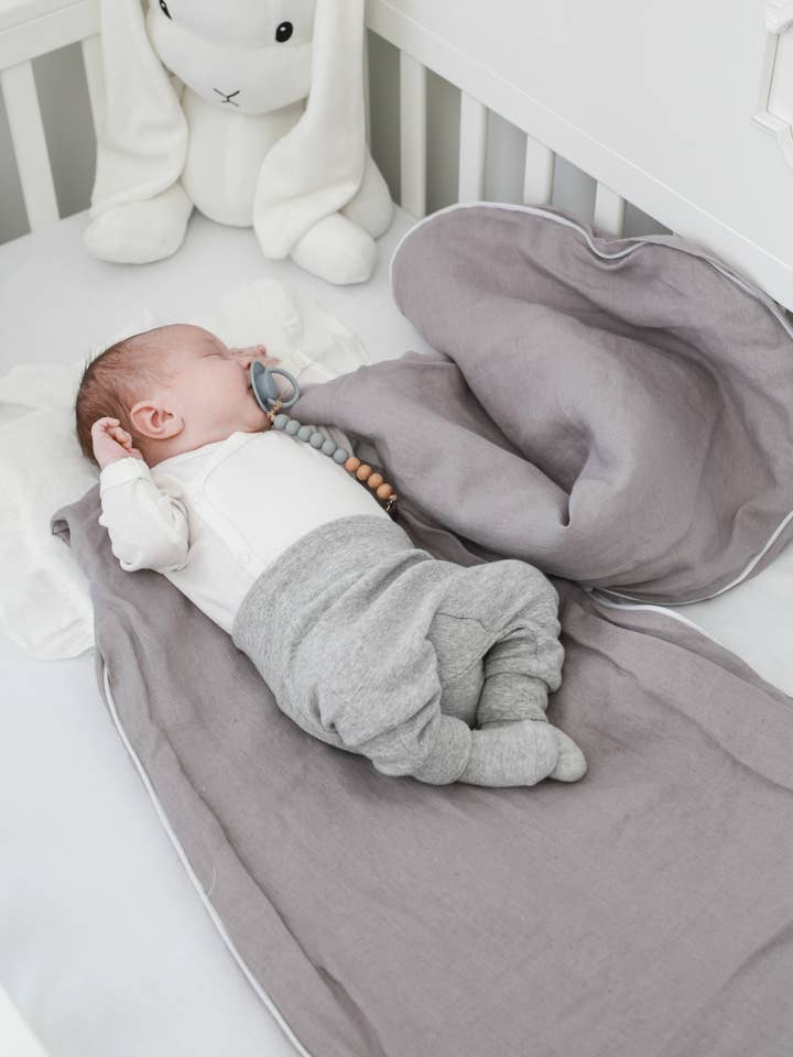 Saco de dormir para bebé de lino, 1 TOG y 2,5 TOG para venta al por mayor de Babyly