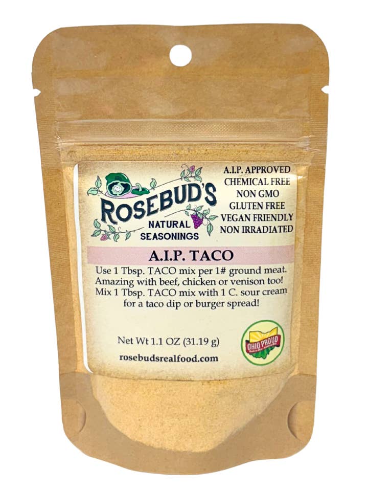 Taco - Version du Protocole Auto-Immun Sans Oignon, Sans Poivre et Sans Graines. pour la vente par Rosebud’s Real Food